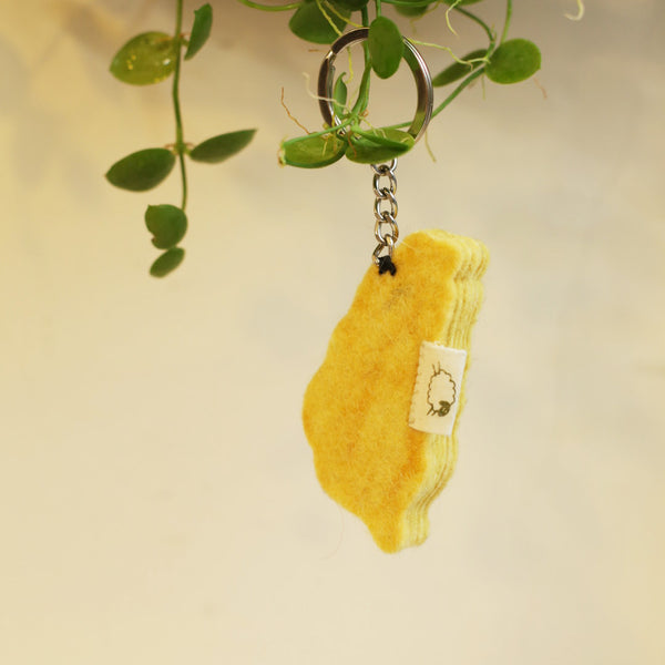 Sheep Mountain: Wool Felt Keychain