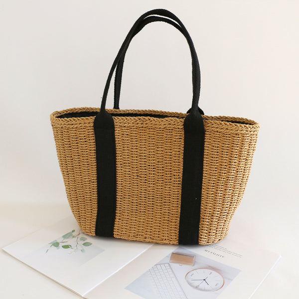 Taylin Summer Straw Bag (Brown)