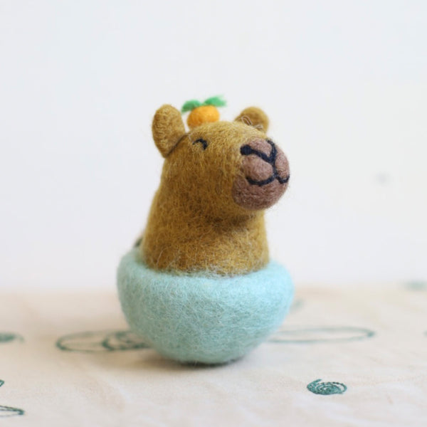 Sheep Mountain: Wool Felt Keychain