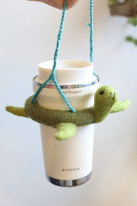 Sheep Mountain: Wool felt Sea Turtles Cup Eco-friendly Cup Sleeve