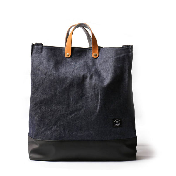 Iclea Bag: Minimalist XL Genuine Leather Canvas Tote Bag