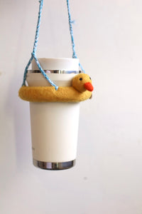 Sheep Mountain: Wool Felt Duck Swimming Ring Eco-friendly Cup Sleeve