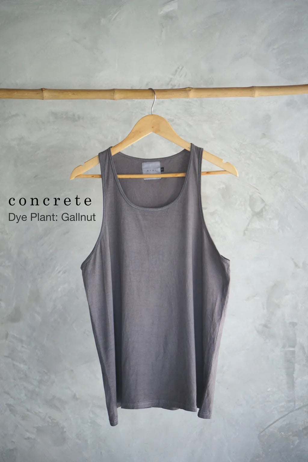 MUNI T-Shirt: Tank Top Bamboo Men (Concrete)