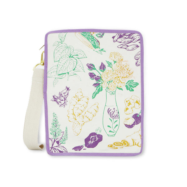 BINGKA Travel Booklet Pouch Botanical Apothecary