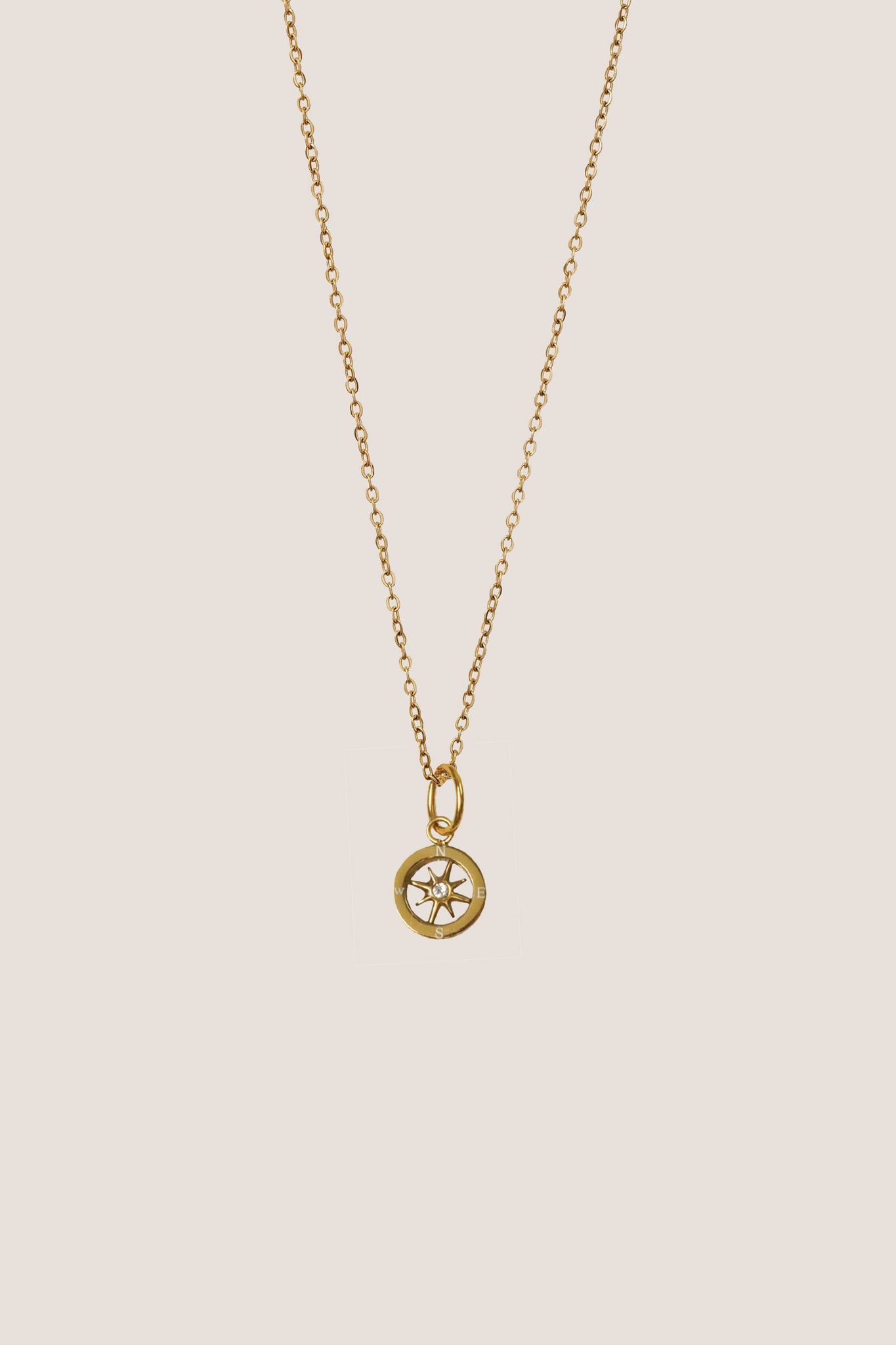 GUNG JEWELLERY Necklace: Path Charm Gold Plain Chain