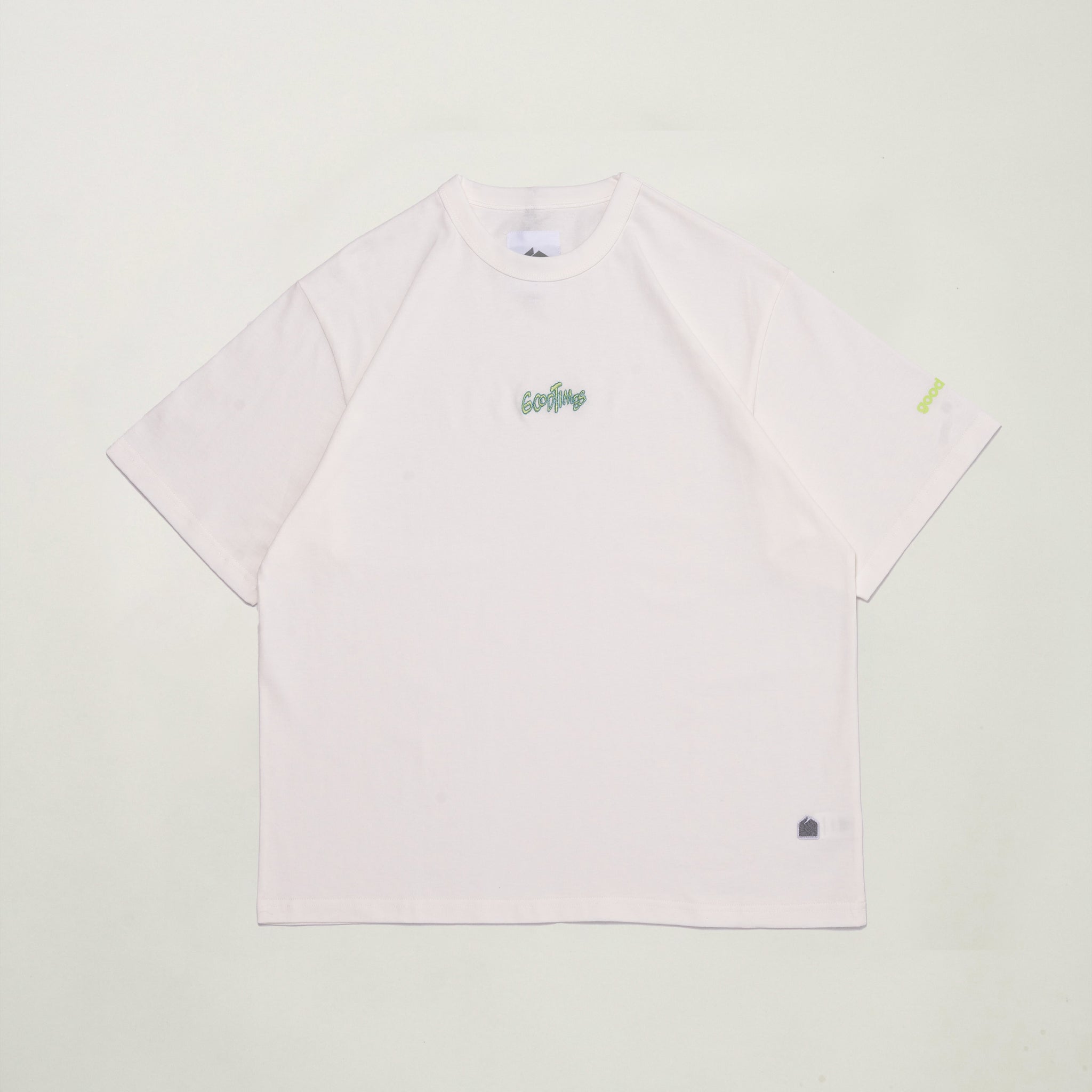 GOODTIMES WEAR Tee: Groove #01 (WHITE)