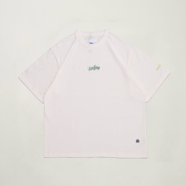 GOODTIMES WEAR Tee: Groove #01 (WHITE)