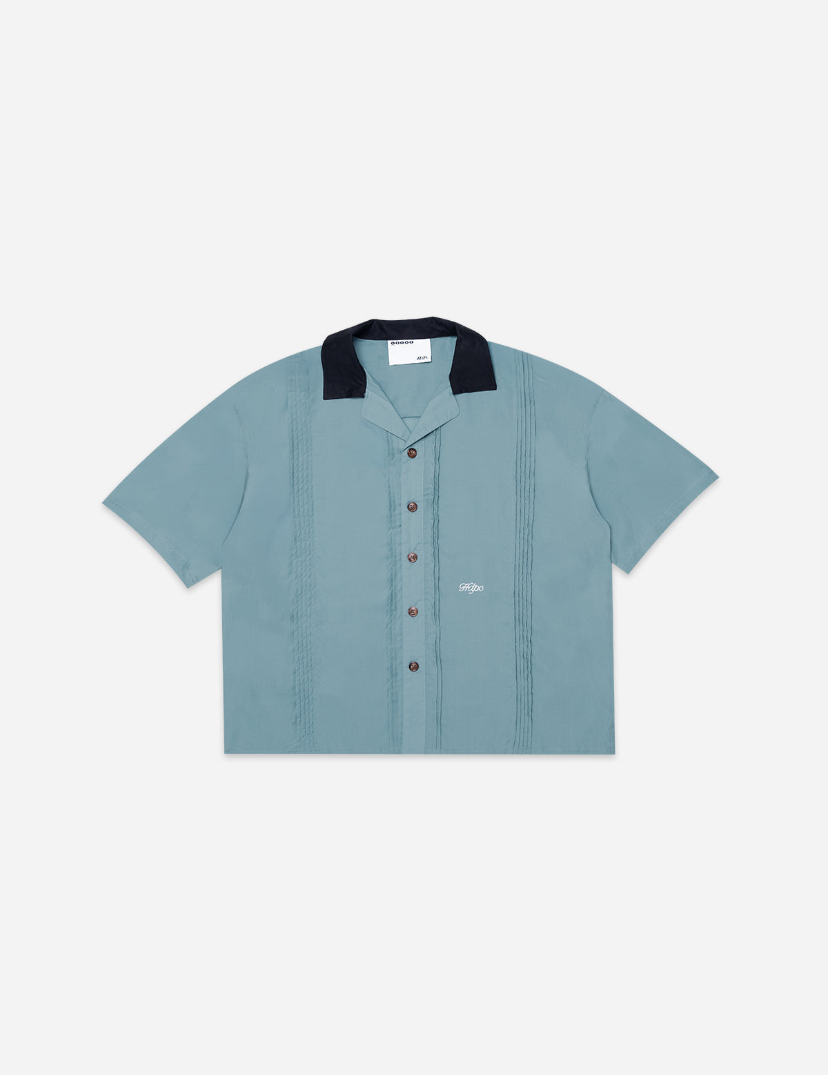 HdPc: Pleated Bowling Shirt (Sky Blue)