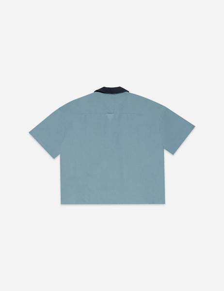 HdPc: Pleated Bowling Shirt (Sky Blue)