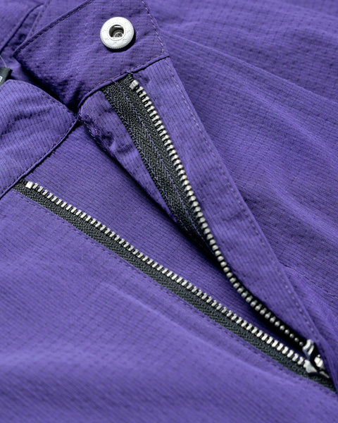 HdPc: Pleated Nylon Wide Pants (Purple)