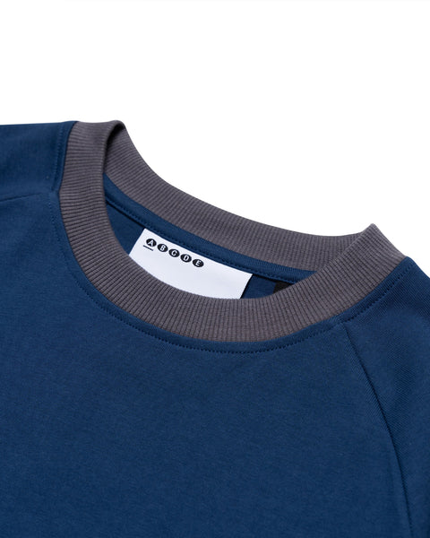 HdPc: Curved Boxy Raglan Tee (Ocean)