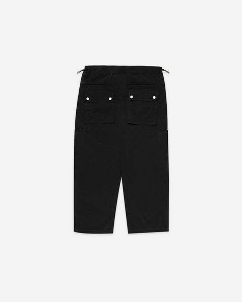 HdPc: Pleated Nylon Wide Pants (Black)