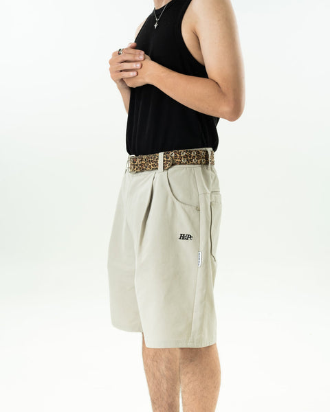 HdPc: Harvey Pleated Shorts (Beige)