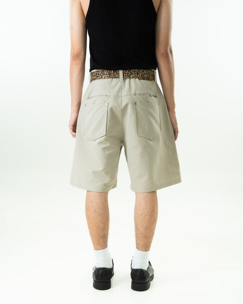 HdPc: Harvey Pleated Shorts (Beige)