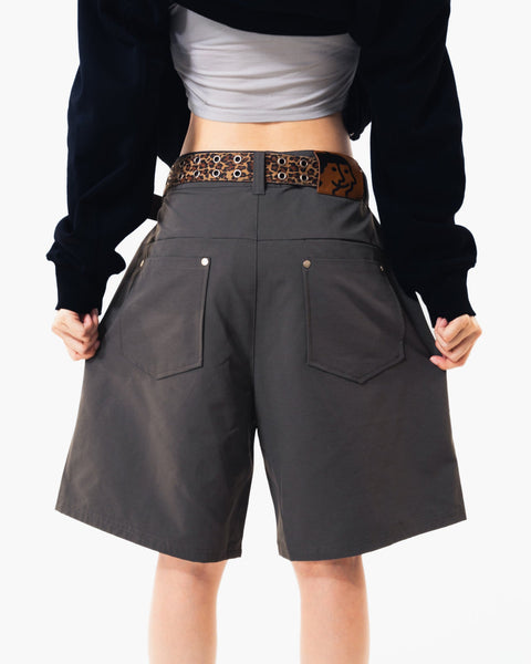 HdPc: Harvey Pleated Shorts (Black)