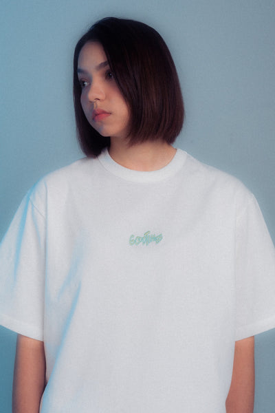 GOODTIMES WEAR Tee: Groove #01 (WHITE)