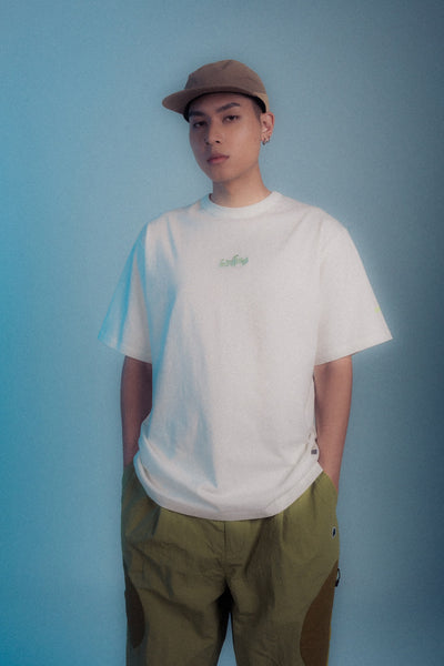 GOODTIMES WEAR Tee: Groove #01 (WHITE)