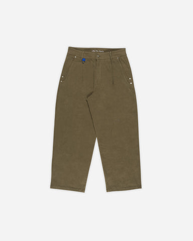 HdPc: Less Fancy Pleated Pants (Dark Olive)