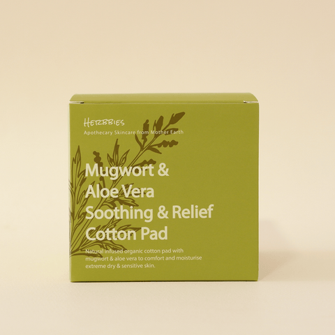 Herbbies Mugwort & Aloe Vera Soothing & Relief Cotton Pad