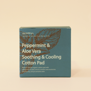 Herbbies Peppermint & Aloe Vera Soothing & Cooling Cotton Pad