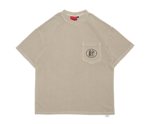 Rotten Paradise Tee: Fulan Pocket Logo Beige