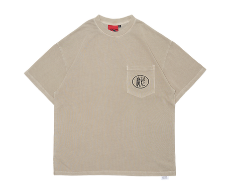 Rotten Paradise Tee: Fulan Pocket Logo Beige