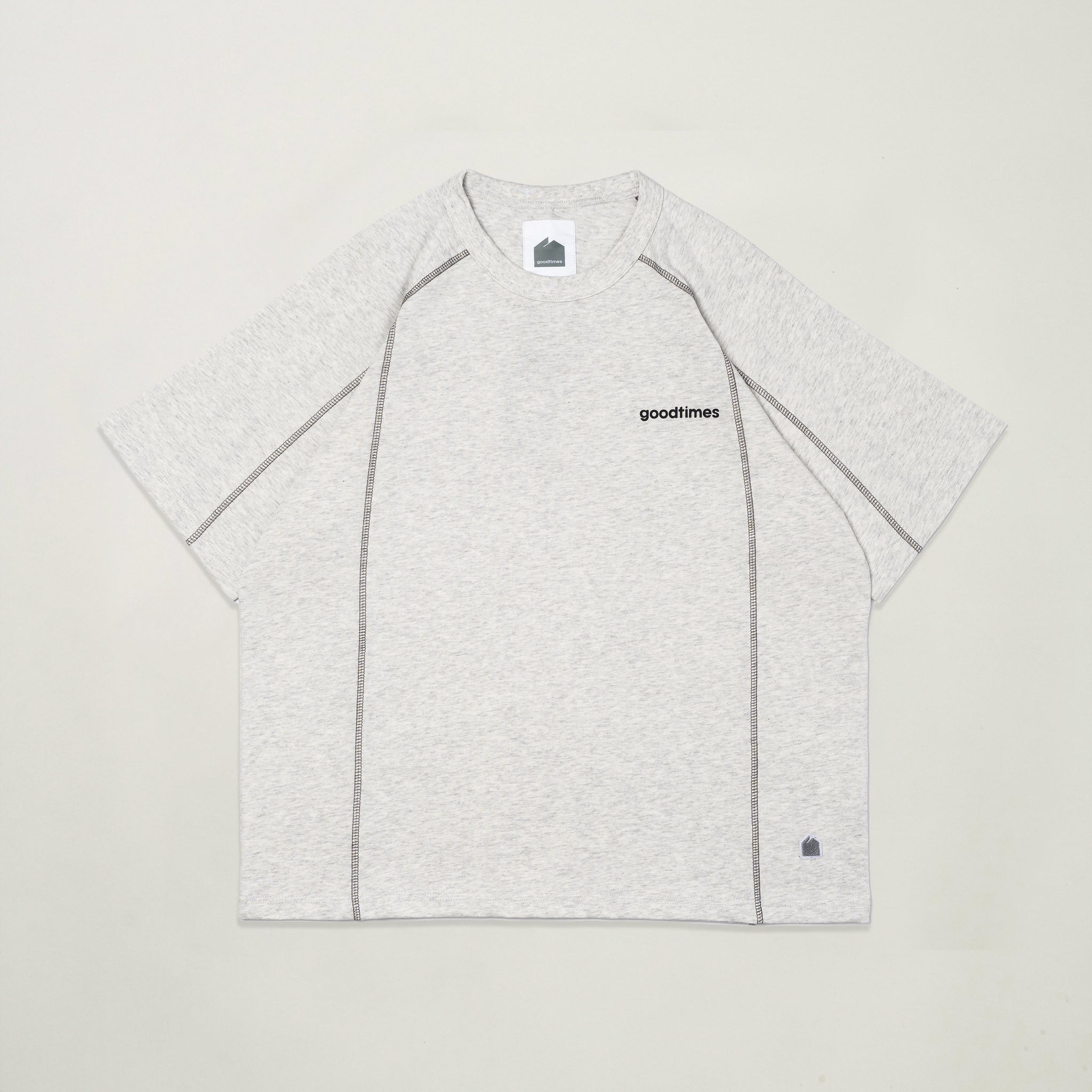 Goodtimes Wear: Splice Tee (Melange Grey)