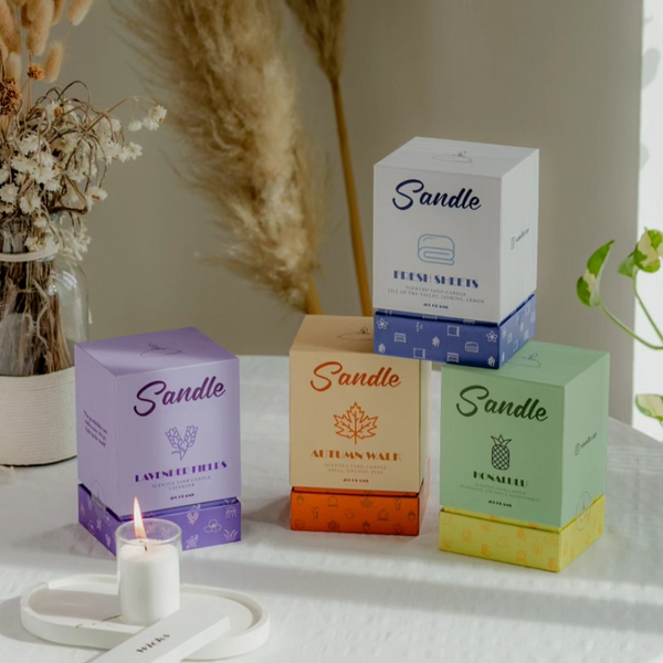 ALWIS & XAVIER Sand Candle: Lavender Fields