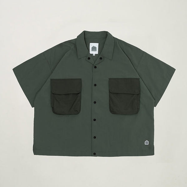 GOODTIMES WEAR Explorer Pocket S/S Shirt (Moss Green)