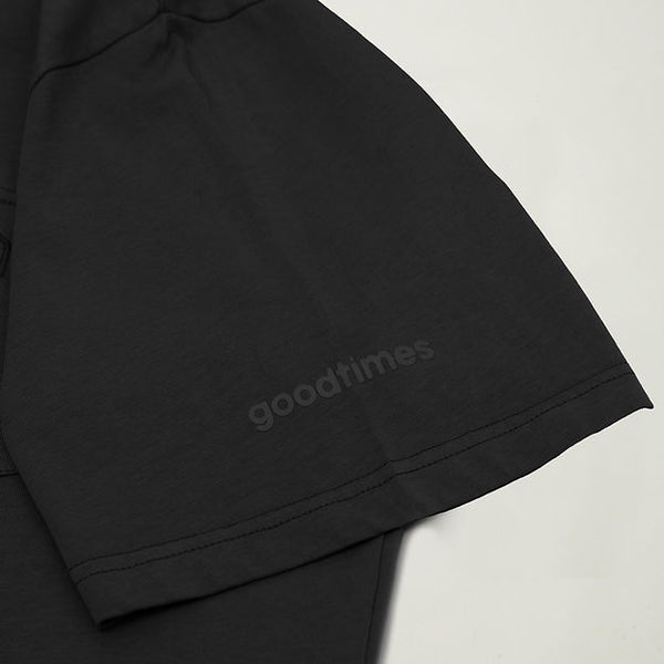 GOODTIMES WEAR Pigment Dyed Pocket Tee #02 (Black)