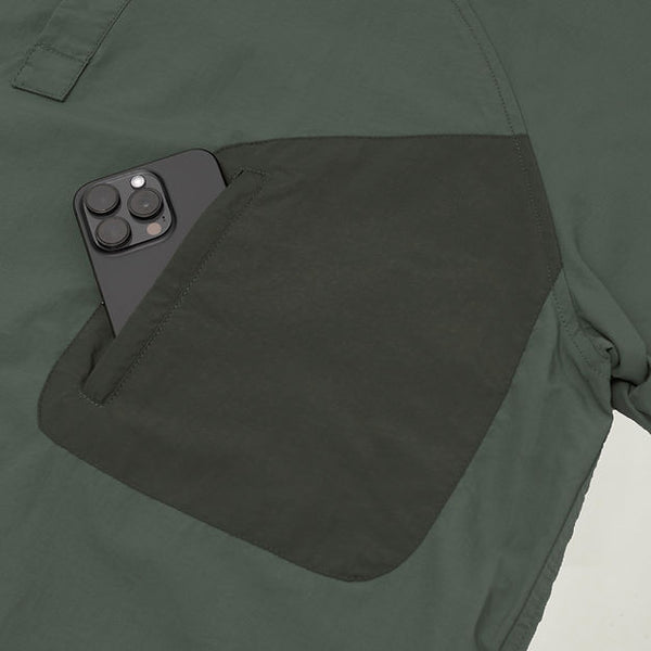 GOODTIMES WEAR Half Snap Pullover Shirt (Moss Green)