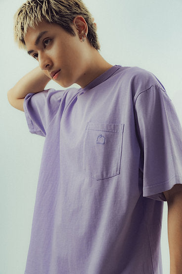 GOODTIMES WEAR Pigment Dyed Pocket Tee #01 (Dusk Purple)