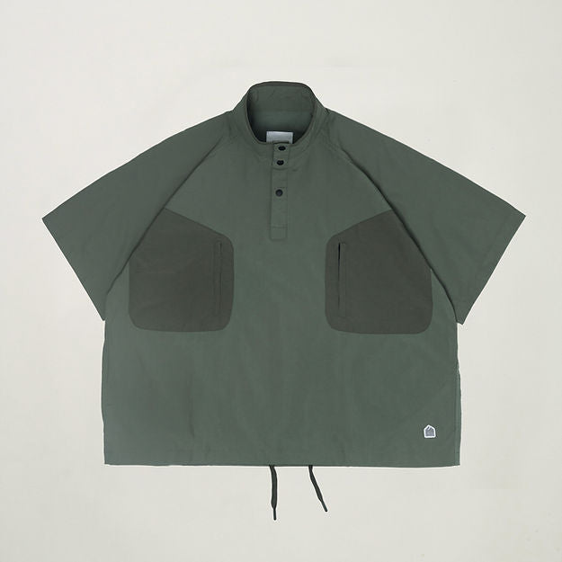 GOODTIMES WEAR Half Snap Pullover Shirt (Moss Green)