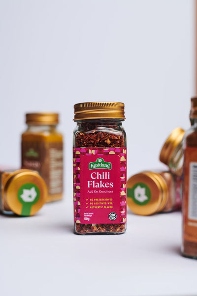 Kesidang Seasoning 50g Jar: Chili Flakes