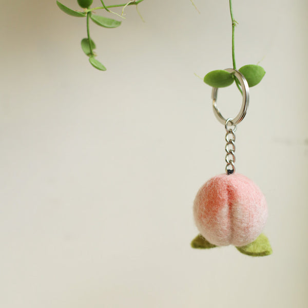 Sheep Mountain: Wool Felt Keychain