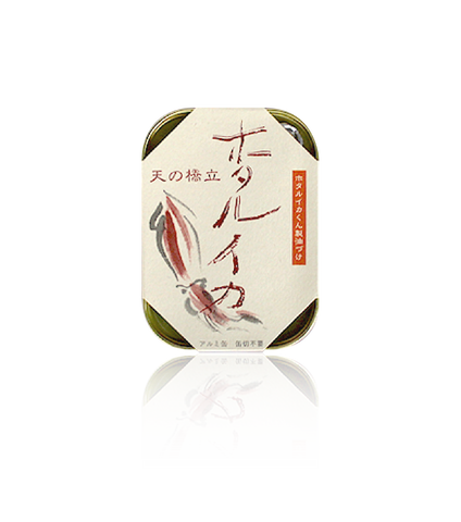 MR. KANSO Premium Canned: Smoke Firefly Squid Pickled in Oil- Amano Hashidate