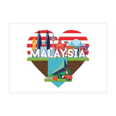 LOKA MADE Postcard - I Love Malaysia